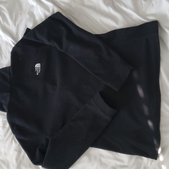 North face black Zippered front jacket with logo front and back - Picture 7 of 11